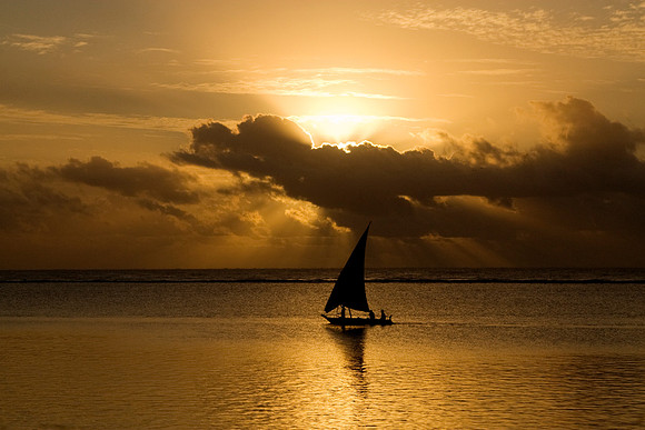 Zanzibar - Dhow at Sunrise